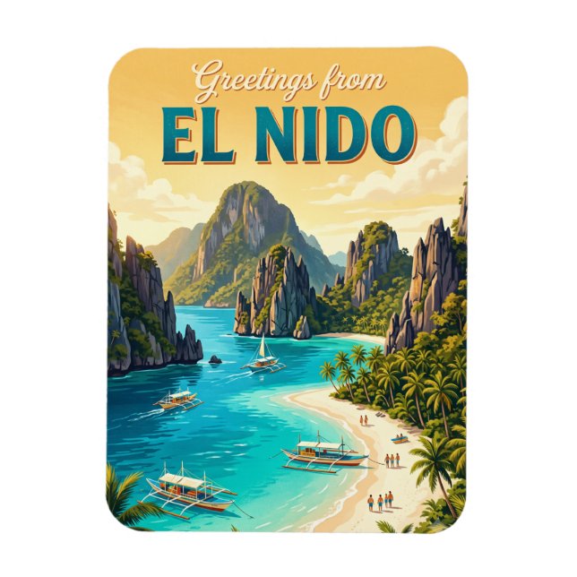 El Nido Philippines Magnet (Vertical)