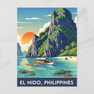 El Nido Philippines Travel Postcard