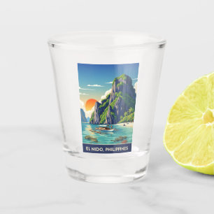El Nido Philippines Travel Shot Glass