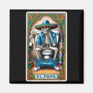 El Papa Latino Tarot Card Spanish Doing Dad Magnet