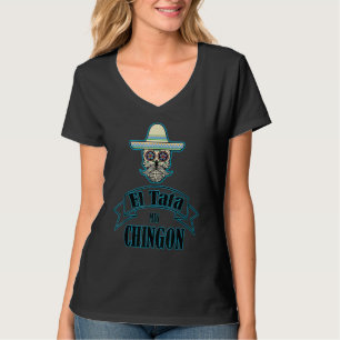 El Papa Mas Chingon  Mexican Flag Cool Dad  Regalo T-Shirt
