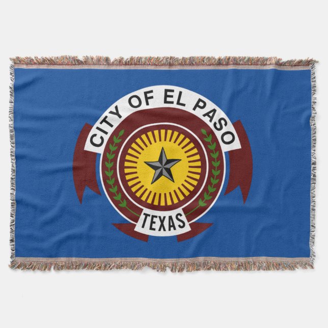 El Paso city flag Throw Blanket (Front)