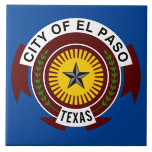 El Paso city flag Tile