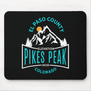 El Paso County Pikes Peak Colorado Climbing Mouse Mat