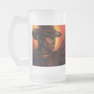 El Paso Frosted Glass Beer Mug