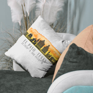 El Paso Skyline Latitude and Longitude  Cushion