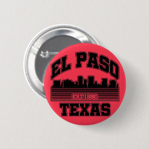 El Paso,Texas 6 Cm Round Badge
