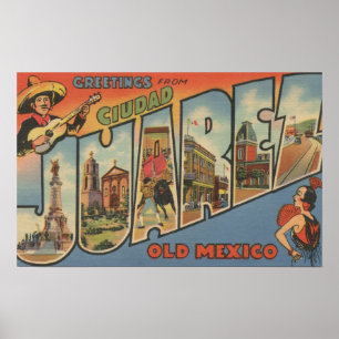 El Paso, Texas - Ciudad Juarez Poster