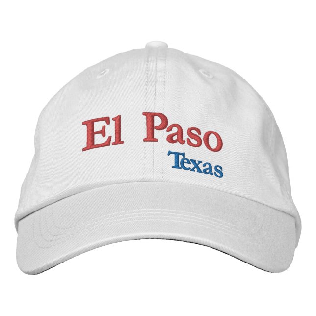 El Paso Texas Embroidered Baseball Cap (Front)