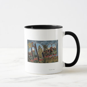 El Paso, Texas - Large Letter Scenes Mug