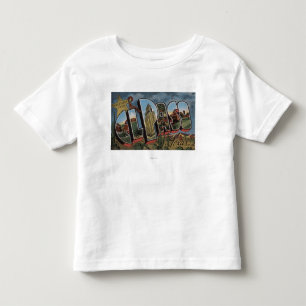 El Paso, Texas - Large Letter Scenes Toddler T-Shirt