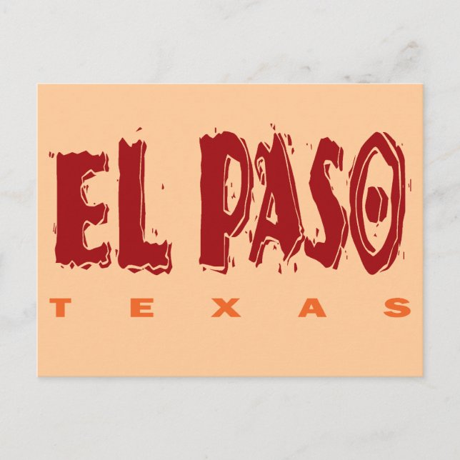 EL PASO, TEXAS POSTCARD (Front)
