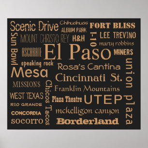 El Paso, Texas Poster