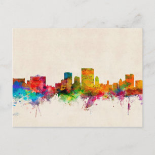 El Paso Texas Skyline Cityscape Postcard