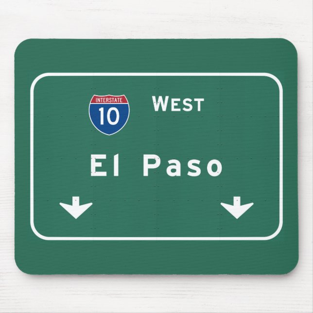 El Paso Texas tx Interstate Highway Freeway Road : Mouse Mat (Front)