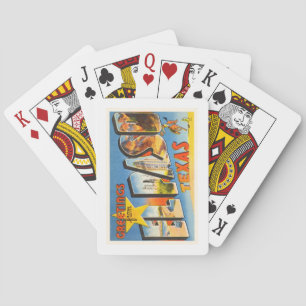 El Paso Texas TX Old Vintage Travel Souvenir Playing Cards