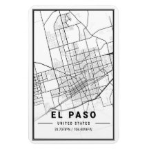 El Paso Texas USA City Travel City Map