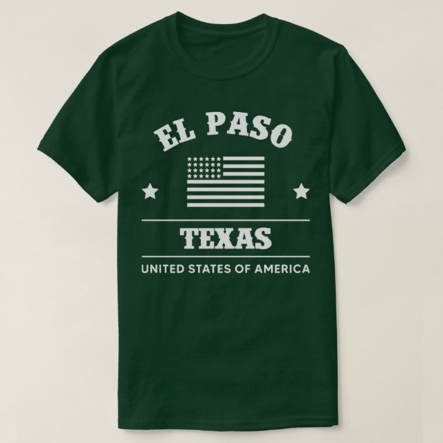 El Paso Texas USA T-Shirt (Design Front)