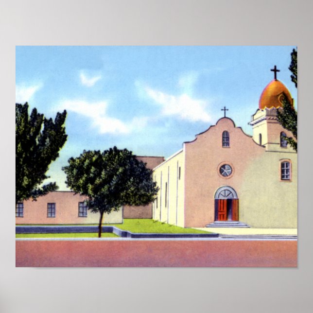 El Paso Texas Ysleta Mission Poster (Front)