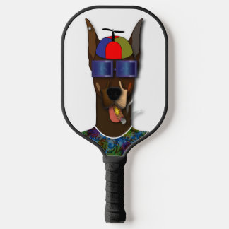 El Pinscher Does Carnaval Pickleball Paddle