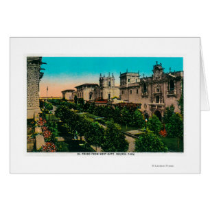 El Prado from West Gate, Balboa Park