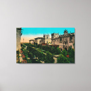 El Prado from West Gate, Balboa Park Canvas Print