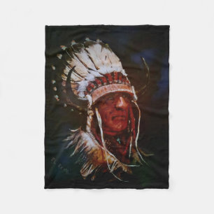 "El Reno Chief" Fleece Blanket