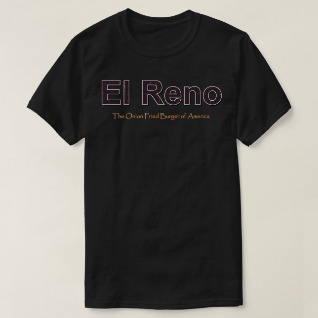 El Reno Grunge Text T-Shirt (Design Front)
