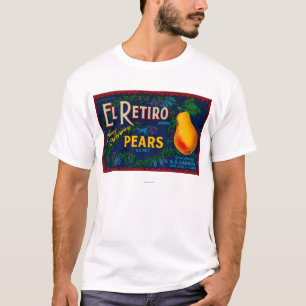 El Retiro Pear Crate Label T-Shirt