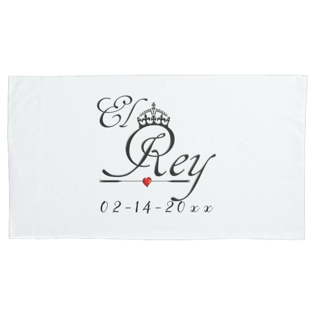 El Rey - Crowned King Pillowcase (Front)