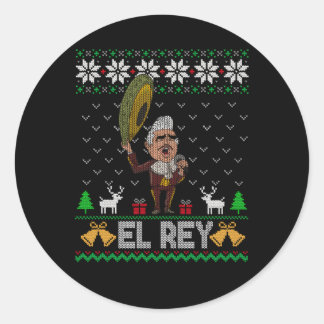 El Rey De Mexico Vicente Fernandez Mexican Legend Classic Round Sticker