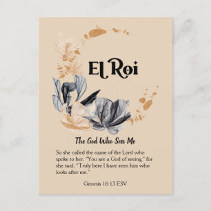 El Roi Names of God Devotional Scripture Postcard