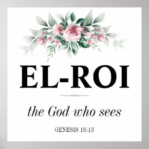 El Roi Wall Art Christian Scripture Bible Verse