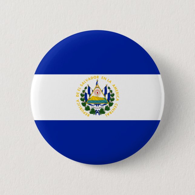 el salvador 6 cm round badge (Front)