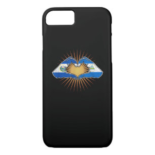El Salvador And Nicaragua Heart Hands iPhone 8/7 Case