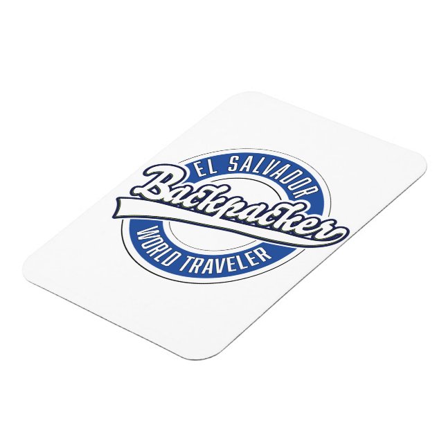El Salvador backpacker world traveler Magnet (Left Side)