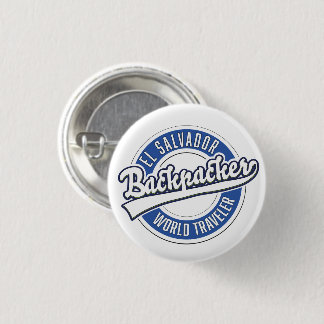 El Salvador backpacker world traveller 3 Cm Round Badge
