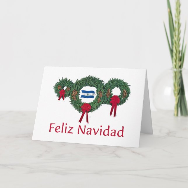 El Salvador Christmas 2 Holiday Card (Front)