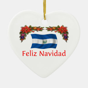 El Salvador Christmas Ceramic Tree Decoration