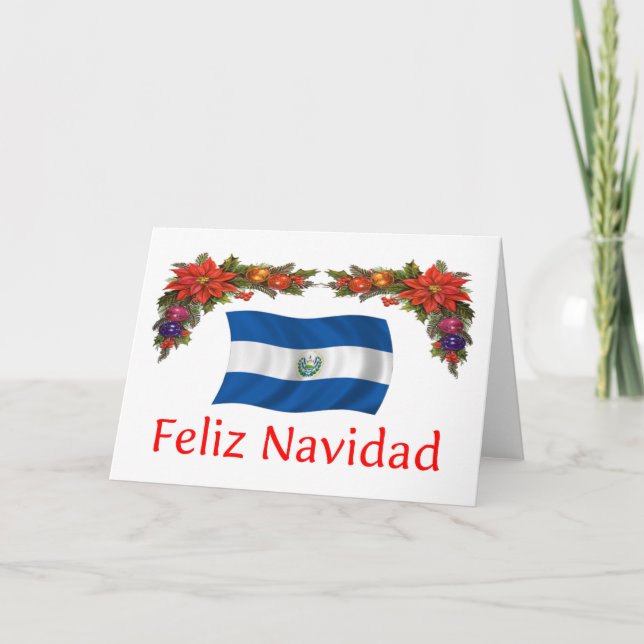 El Salvador Christmas Holiday Card (Front)