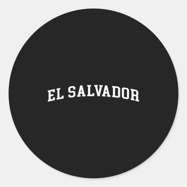 El Salvador  Classic Round Sticker (Front)