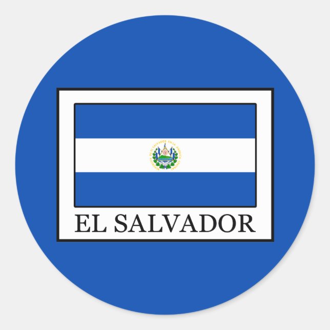 El Salvador Classic Round Sticker (Front)