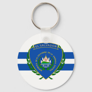 El Salvador Coat of Arms Key Ring