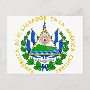 El Salvador Coat of Arms Postcard