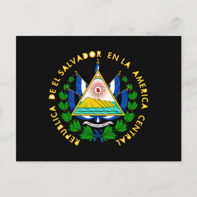 El Salvador Coat of Arms Postcard (Front)