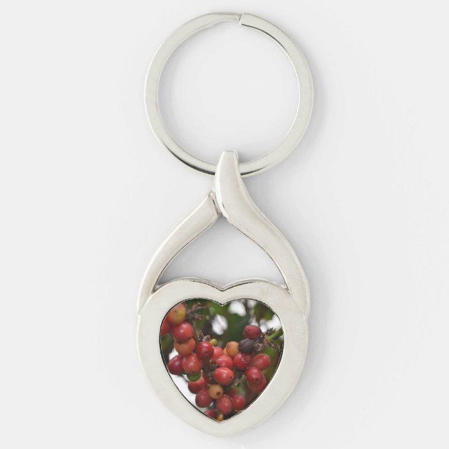 El Salvador Coffee Beans Key Ring (Front)