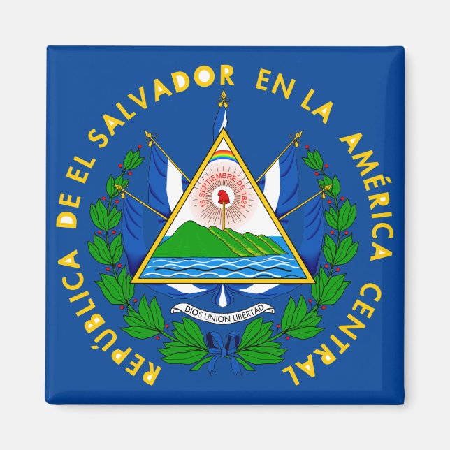 el salvador emblem magnet (Front)