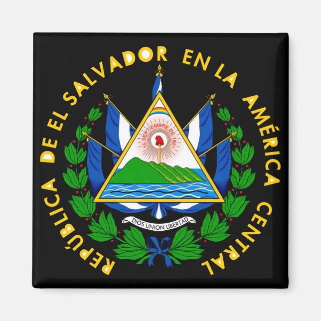 el salvador emblem magnet (Front)