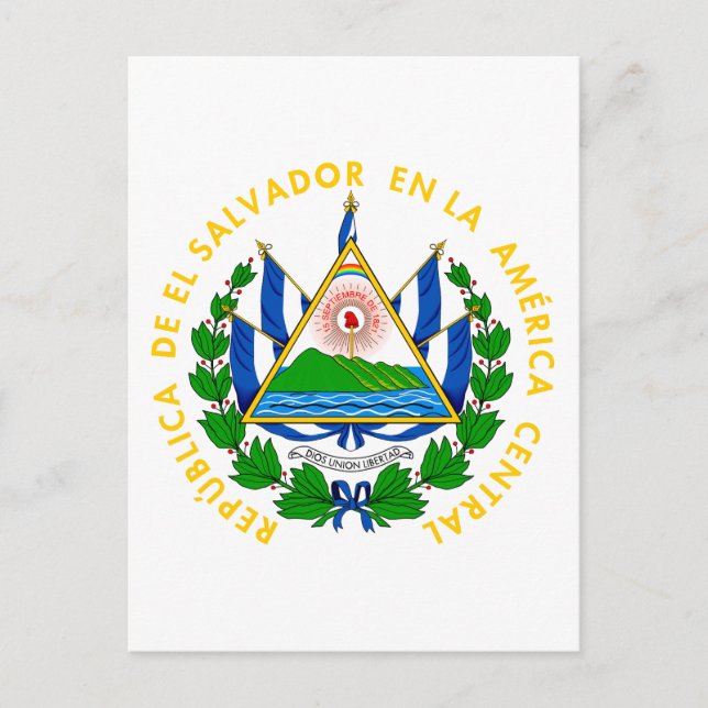 el salvador emblem postcard (Front)