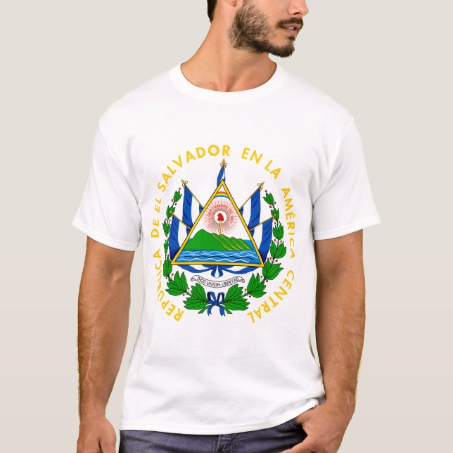 el salvador emblem T-Shirt (Front)
